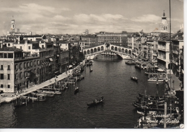 Ansichtskarte Venedig, Ponte di Rialto, Italien